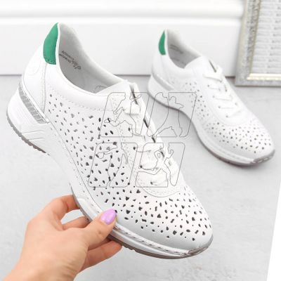 2. Comfortable leather shoes Rieker W RKR692 white