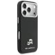 4. Karl Lagerfeld Karl & Choupette Head Pins Saffiano MagSafe Case for iPhone 17 Pro Max - Black