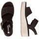 5. Women's brown leather wedge sandals Remonte by Rieker D1N54-25