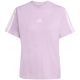 8. adidas Essentials 3-Stripes Cotton Women's T-Shirt Light Purple JV7362