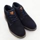 3. Men's suede leather ankle boots navy blue Bugatti 331-8373H-1400