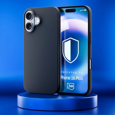 17. 3mk Hardy Silicone MagCase for iPhone 16 Plus - Gray