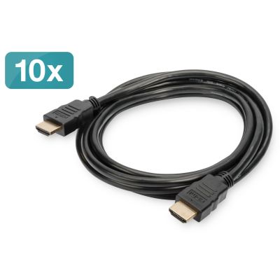 Digitus High Speed HDMI Cable with Ethernet, 10-Pack