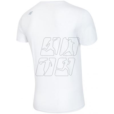 2. Men&#39;s T-shirt 4f M H4Z18 TSM001 white