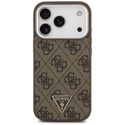 3. Guess 4G Triangle Logo MagSafe case for iPhone 17 Pro - brown