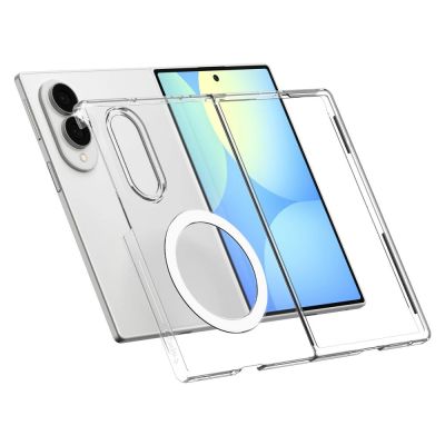 3. Spigen AirSkin MagFit MagSafe Case for Samsung Galaxy Z Fold 8 - Clear and White