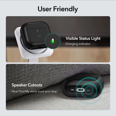 7. ESR Orbit Halolock MagSafe case for Apple AirPods 4 - black