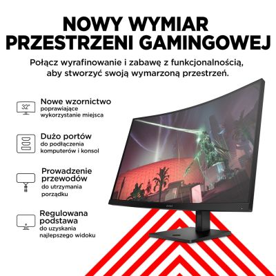 10. HP LED MONITOR, QHD 32" OMEN 32c (780K6E9) 165Hz