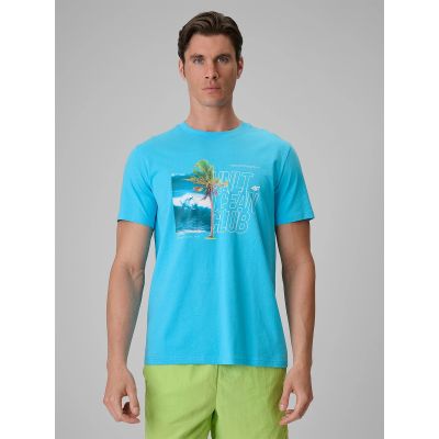 Men's regular printed T-shirt 4F 4FRSS26TTSHM4303-33S