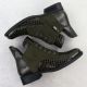 4. Women's patent leather ankle boots crocodile green Vinceza 26-16477