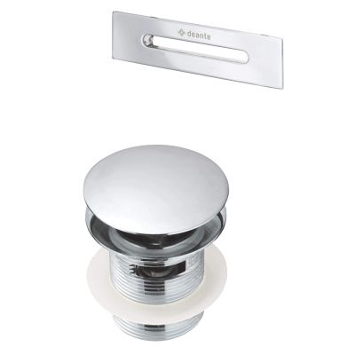 DEANTE KYY010B bathtub accessory set - click-clack plug and overflow - silver