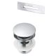 DEANTE KYY010B bathtub accessory set - click-clack plug and overflow - silver