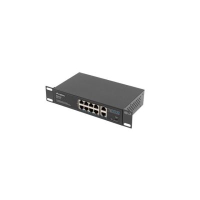 9. Lanberg Switch PoE+ Rack 10"/19" RSFE-8P-2GE-120