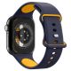 5. Spigen Nano Pop Strap for Apple Watch 40/41/42 mm - Navy Blue/Orange