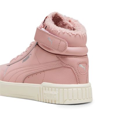 5. Puma CARINA 2.0 MID WTR women's winter shoes insulated sneakers made of eco-leather pink (385852-04)