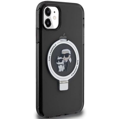 4. Karl Lagerfeld Ring Stand Karl&Choupette MagSafe case for iPhone 11 / Xr - black