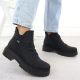 7. Women’s Black Leather Ankle Boots with Elastic Gussets, Rieker Y3163-00