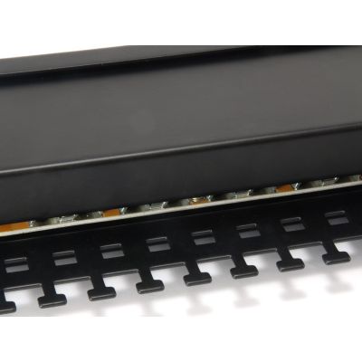 4. Equipment 19-inch patch panel 24xRJ45 Cat6 FTP 1U 250MHz RAL9005