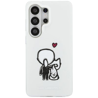 3. Karl Lagerfeld IML Karl&Choupette MagSafe Case for Samsung Galaxy S26 Ultra - Transparent