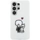 3. Karl Lagerfeld IML Karl&Choupette MagSafe Case for Samsung Galaxy S26 Ultra - Transparent