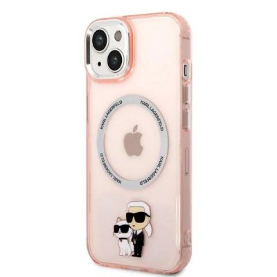 2. Karl Lagerfeld KLHMP14SHNKCIP iPhone 14 6.1" hardcase pink/pink Iconic Karl&Choupette Magsafe
