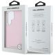 8. Karl Lagerfeld Saffiano Full Wrapped Elongated Metal Logo MagSafe Case for Samsung Galaxy S25 Ultra - Pink
