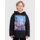 Boy's sweatshirt with hood, open, 4F 4FJRAW25TSWSM2345-20S