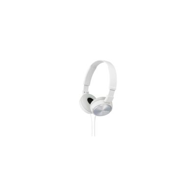 2. Sony MDR-ZX310APW On-Ear Headphones with Microphone (White)