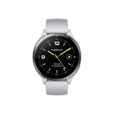 7. Xiaomi Watch 2 3.63 cm (1.43") AMOLED 46 mm Digital 466 x 466 px Touchscreen Silver Wi-Fi GPS