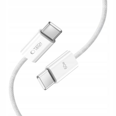 3. Tech-Protect UltraBoost Classic USB-C / USB-C PD cable 60W 3A 1m - white