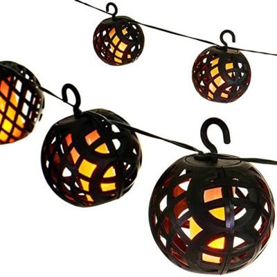 51. SOLAR LAMP FIREBALLS 7CM 5PCS