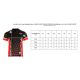4. MASTERS "COMBAT JUNIOR" V-neck point-fighting shirt, black and red (WAKO APPROVED)
