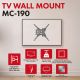 2. MACLEAN TV MOUNT / HANGER 32-55'' MACLEAN TV MOUNT / HANGER, MAX VESA 400X400, 32-55", UP TO 25KG, BLACK, TILT ADJUSTMENT