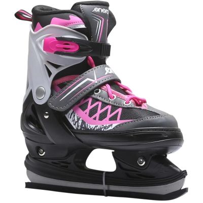 110. ROLLER SKATES-ROLLER SKATES-ICE SKATING 4IN1 ENERO PRO LED 34-37 PINK-GRAY