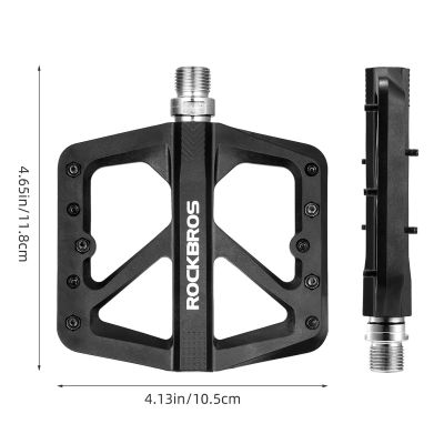 4. Rockbros M906 Nylon Bicycle Pedals - Black
