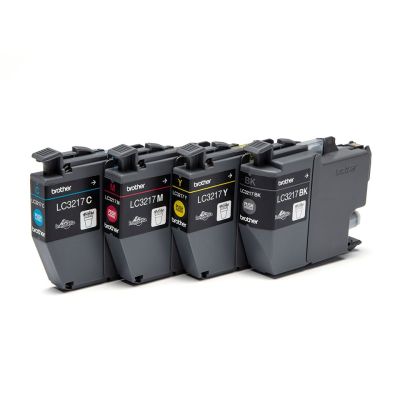 3. Brother LC-3217 Ink Cartridge Original Black, Cyan, Magenta, Yellow