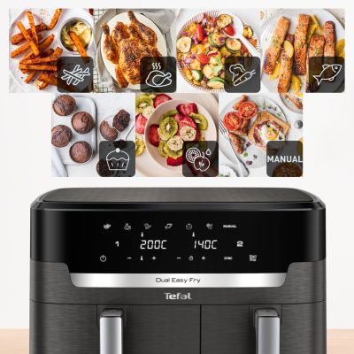 20. Tefal Easy Fry Dual XXL EY942HE0 fryer Double 11 l Autonomous 2020 W Hot Air Fryer Gray