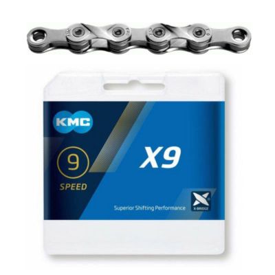 KMC Chain X9 114 Links Silver Box