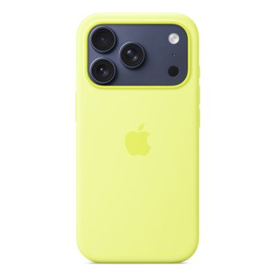 3. Apple iPhone 17 Pro Silicone Case with MagSafe (Neon Yellow)