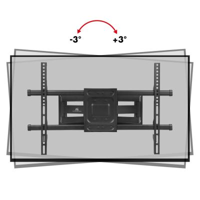 7. MACLEAN TV MOUNT, MAX VESA 600X400, 32-85", 60KG, VERTICAL AND HORIZONTAL ANGLE ADJUSTMENT, PROFILE 65-390MM, BLACK MC-789