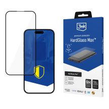 Tempered glass 3mk HardGlass Max Black for Apple iPhone 17 Pro