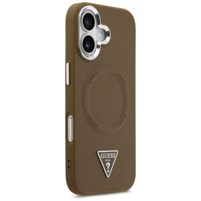 4. Guess Triangle Logo MagSafe case for iPhone 17 - brown