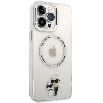 4. Karl Lagerfeld KKLHMP13XHNKCIT iPhone 13 Pro Max 6.7" hardcase transparent Iconic Karl&Choupette Magsafe
