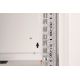 33. Unique 19" 12U 600x600 wall-mounted network cabinet, glass door, gray, undivided, assembled, 100kg