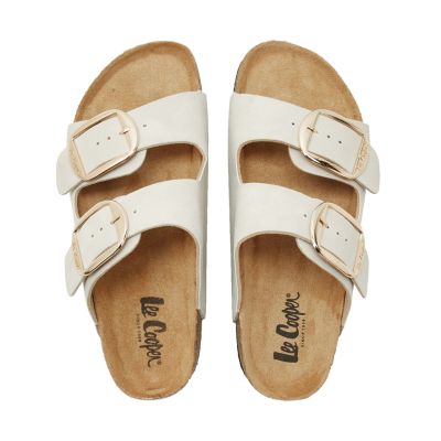 4. Lee Cooper Women's Light Beige Slides LCW-26-35-4454LA
