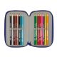 5. Pencil case with equipment FC Barcelona triple filled pencil case 36 PCS 412529857