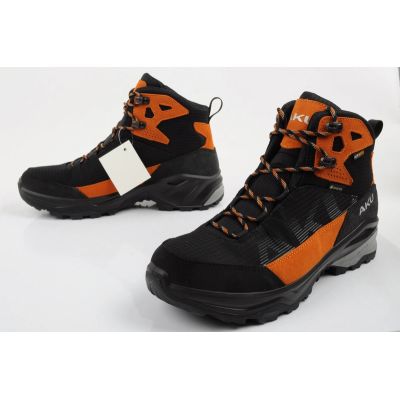 8. Aku men's trekking sports shoes Adapta Gore-tex leather black orange