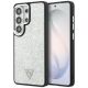 Guess Fixed Glitter Triangle MagSafe case for Samsung Galaxy S26 Ultra - silver