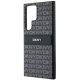 5. DKNY Leather Mono Stripe & Metal Logo case for Samsung Galaxy S24 Ultra - black