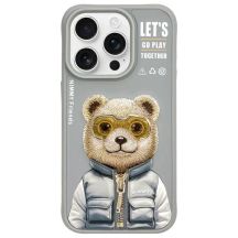 Nimmy Cool&Cute 2.0 Bear Case for iPhone 15 Pro Max - Gray